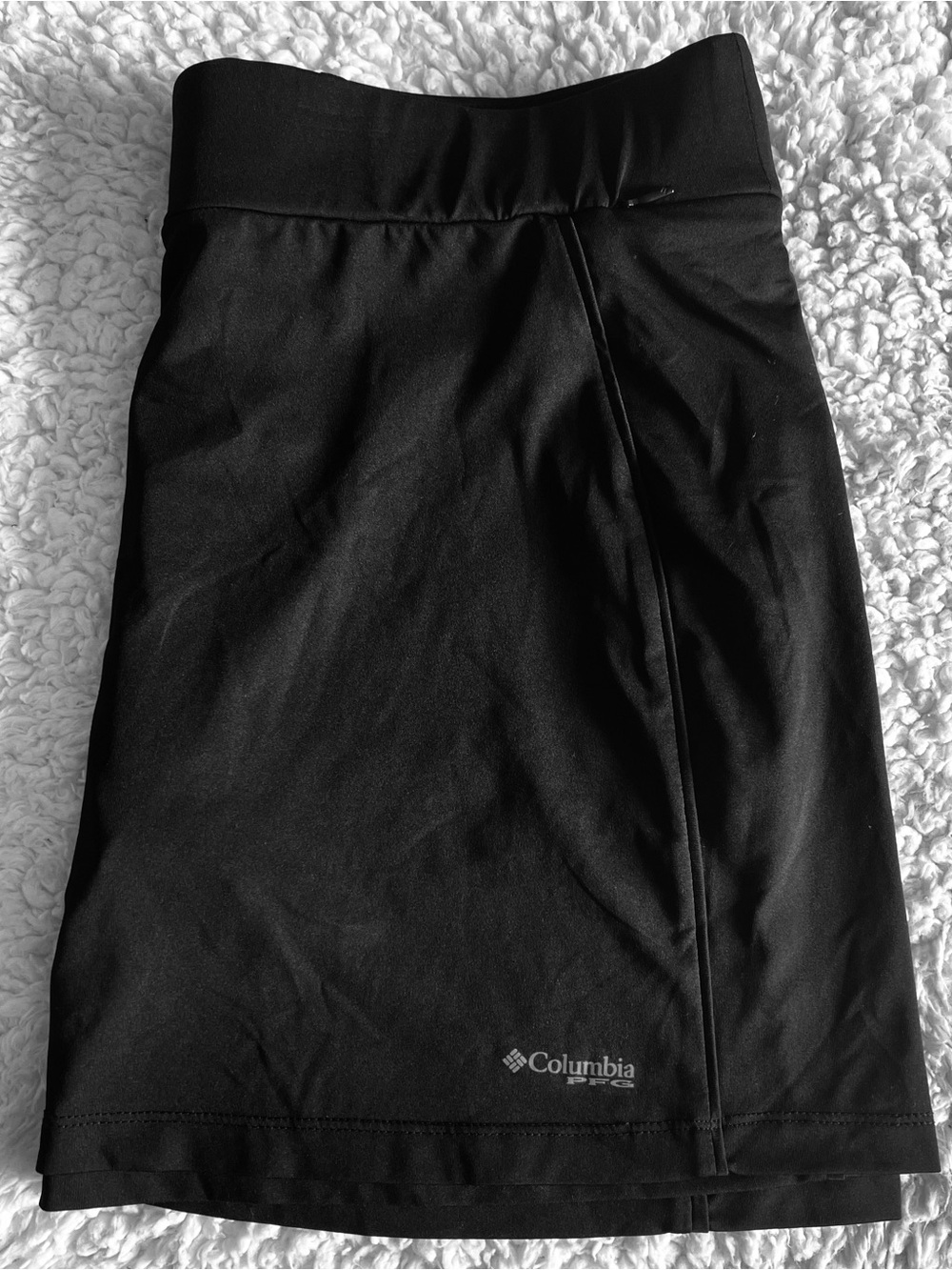 Columbia Black Pencil Skirt with Subtle Logo